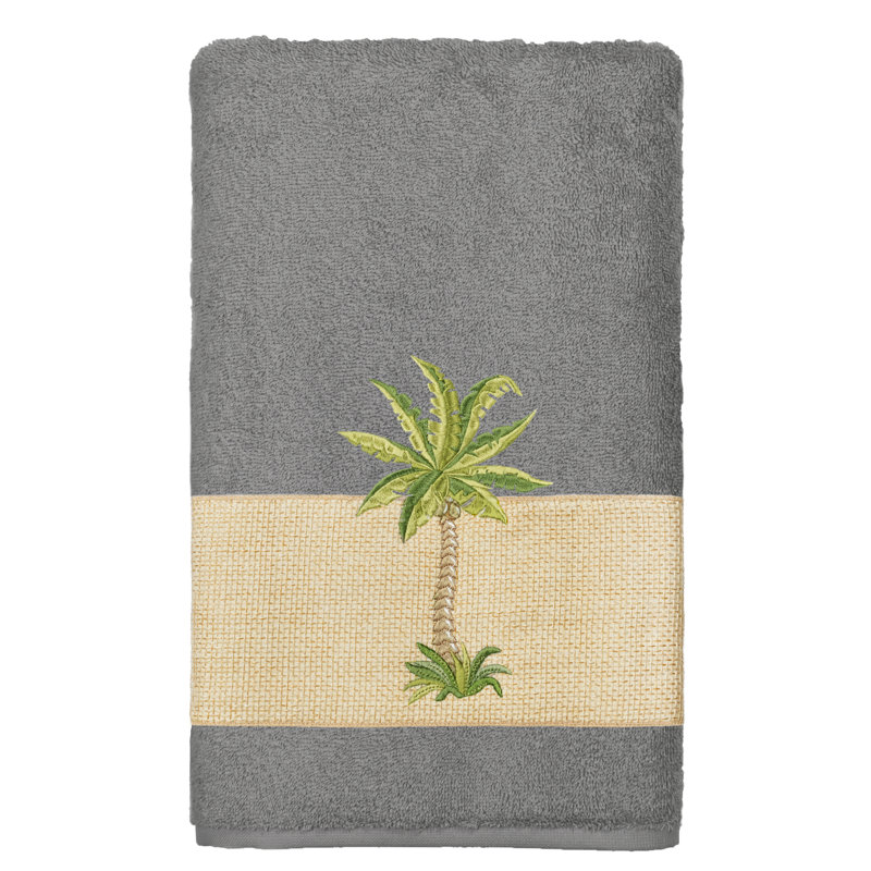 Colton Midweight Bath Towel, Dark Gray