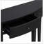 Caractéristiques distinctives de la console en placage de pin avec tiroirs à rayures verticales et quatre pieds-1079919044