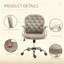 Chaise de bureau capitonnée Luxury