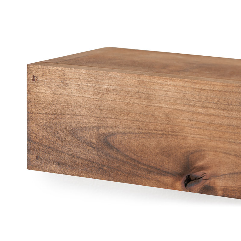 2 Piece Alder Floating Shelf