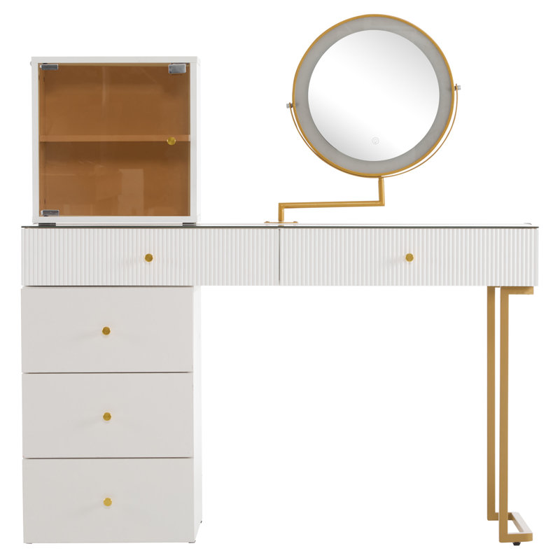 Bahiyah Dressing Table with Mirror