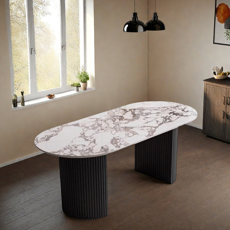 Table de salle à manger Modern, H 29,52 po x L 62,99 po x l 31,49 po