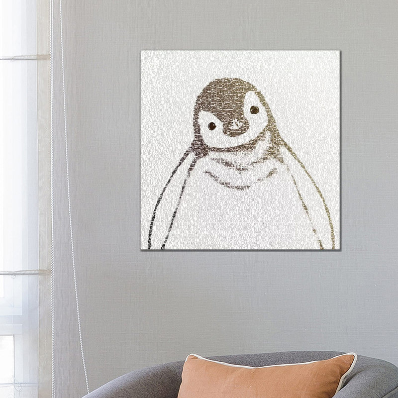 The Intellectual Penguin I by Paula Belle Flores - Wrapped Canvas Painting, 66.04 cm H x 66.04 cm W