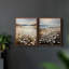 Rétro, impression florale et giclée sur fond vintage - Ensemble de 2-825467303-825467300