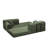 Corduroy Folding Mattress Couch with Fixed-Shape Frame, Floor Sofa Lounge Couch-1735442994