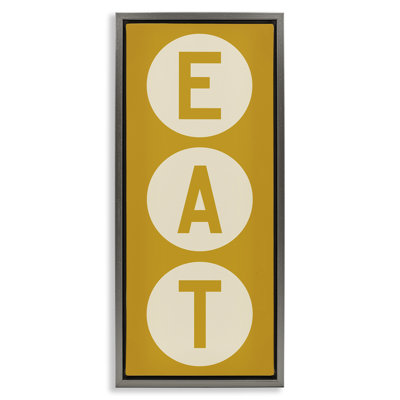 Retro Style Eat Circle Letters Sign