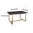 Aarsh Oak Metal Base Dining Table