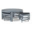 Raffles Rattan Cocktail Table with Benches-71441851-71441873