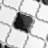 Hudson Tangier Black and White Mimos 12-3/8" x 12-3/8" Porcelain Mosaic Floor and Wall Tile