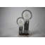 51cm Grey Twin Candle Christmas Lantern with Warm White LED Light, Battery Operated Indoor Tabletop Decoration