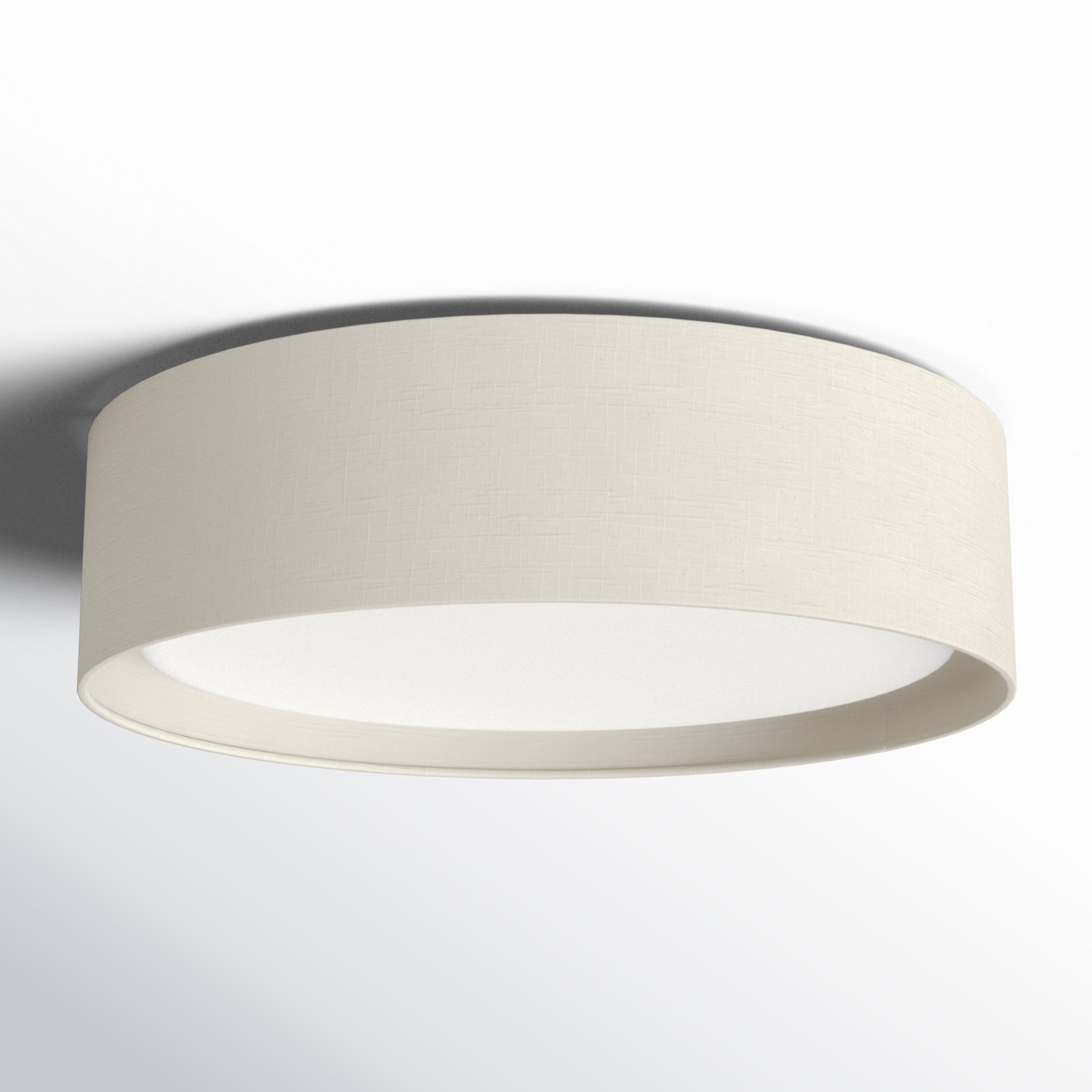 Jessalyn Single Light LED Flush Mount, 5.5" H x 20" W x 20" D, Oatmeal Linen