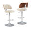 Swivel Bar Stools Seat Adjustable H 62-84cm Barstools with Upholstered Back(set of 2/4)-2059650895-2059650889