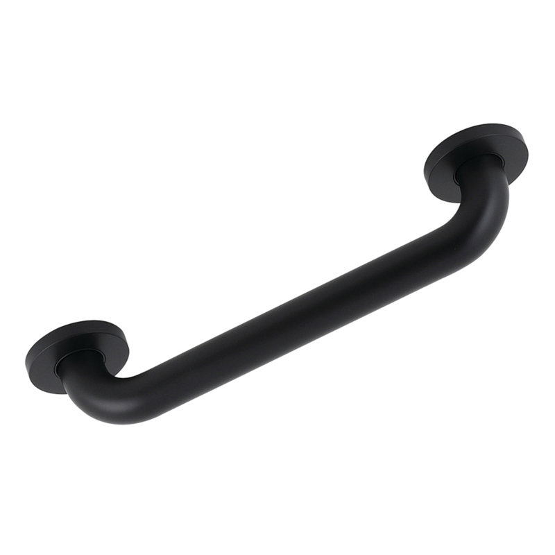 Kingston Brass Silver Sage 1-1/4 Inch O.D Grab Bar, Matte Black, 2.88" H x 14.75" W x 2.75" D