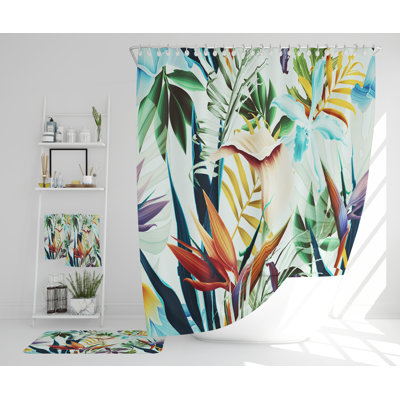 Nevyn Polyester Shower Curtain Set