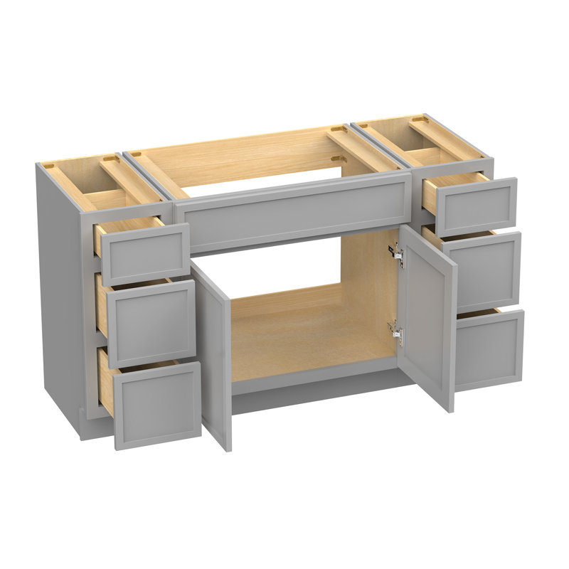63'' Single Bathroom Vanity Base Only, Gray