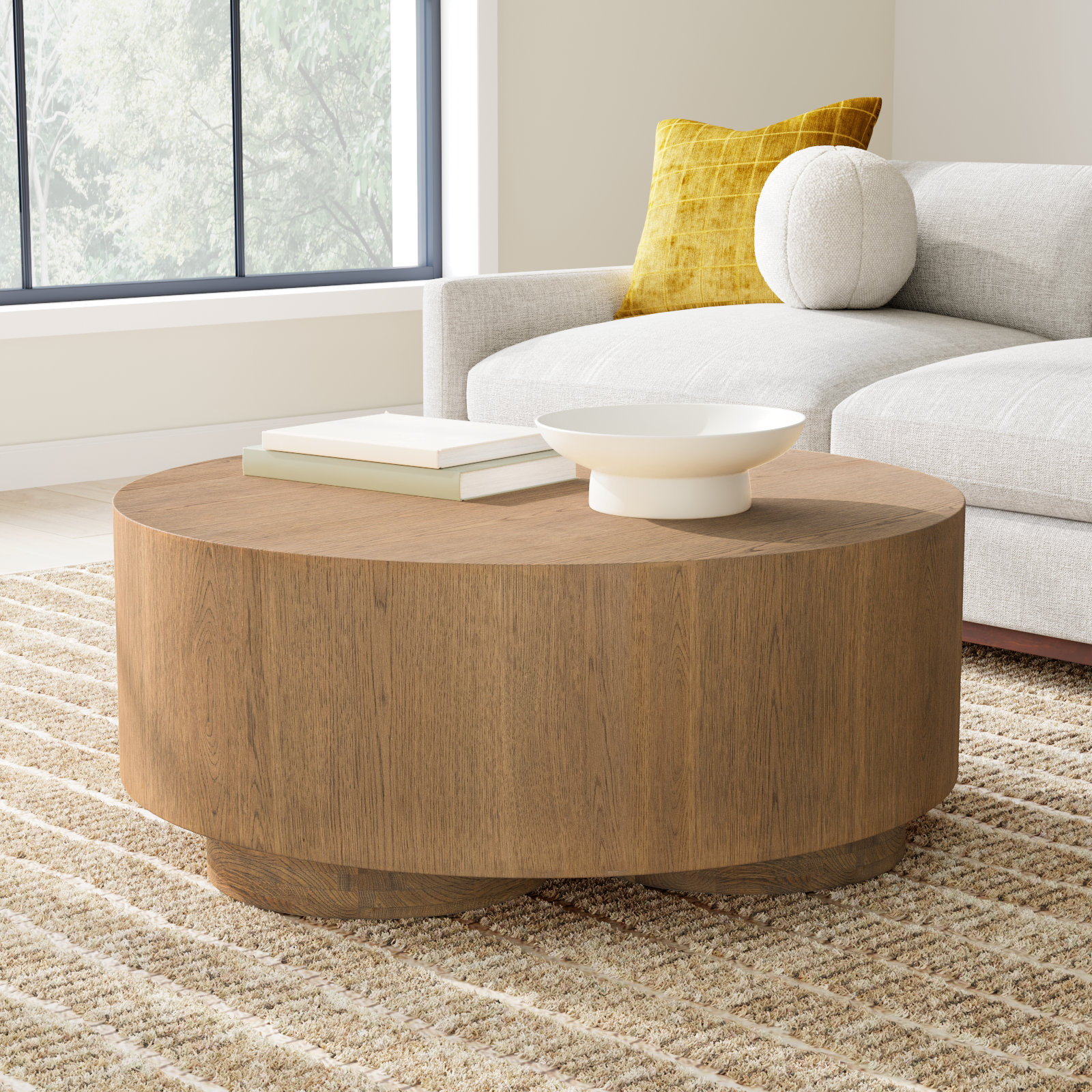 Caesar Coffee Table, Latte Brown