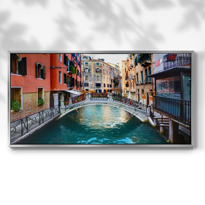 Venice Canal- Framed Gallery Wrapped Canvas -Ready to Hang