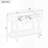 Curved Design Console Table with Drawers-7181348