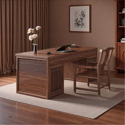 New Chinese style storage desk and chair set