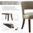 Faux Leather Upholstered Back Side Dining Chair (Set of 4)-589035968-588950990