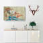 Rooster And Flowers - Wrapped Canvas-55324329