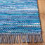 Tapis de couleur unie en coton recyclé à tissage plat Ashbourne-403882879