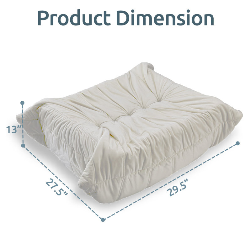 Repose-pieds Bean Bag, Crème