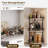 3-Tier Lazy Susan Organizer, Rotating Spice Rack, Spinning Organizer, Industrial Turntable Spice Rack Organizer for Cabinet, Kitchen Countertop-429475331