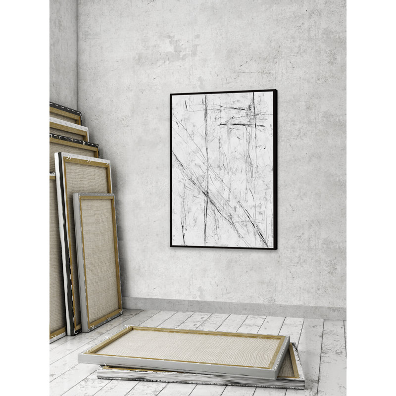Irresistible Desire by Parvez Taj - Floater Frame Painting on Canvas, 45cm H x 30cm W