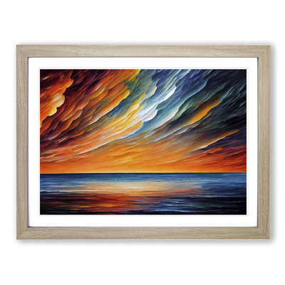 XH1022-6440X Ocean Clouds Vol.1 Abstract - Single Picture Frame Print