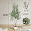 59 po olivier artificiel Real-Touch en pot blanc-1870085714