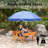 Aayza Rectangular Fir Outdoor Picnic Table