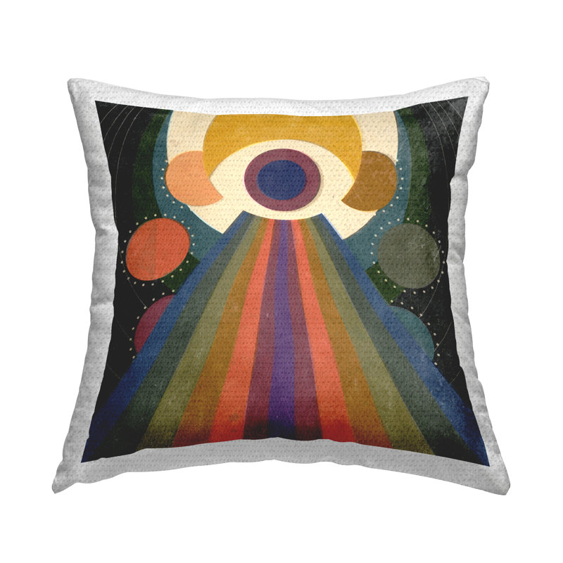 Coussin extérieur Spiritual Eye with Rays