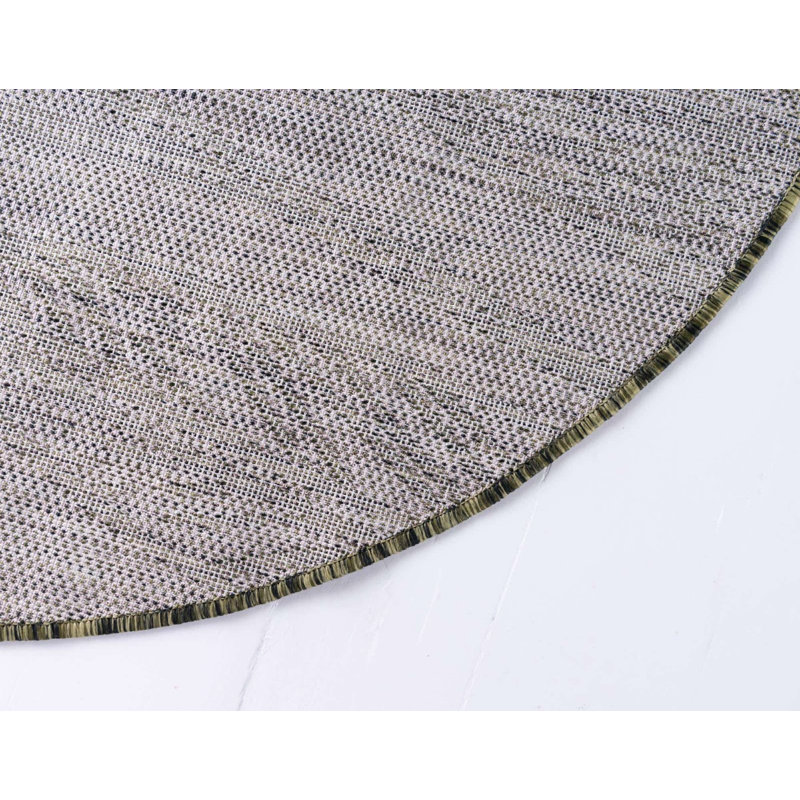Outdoor Kona Area Rug Forest Color, Round 4'