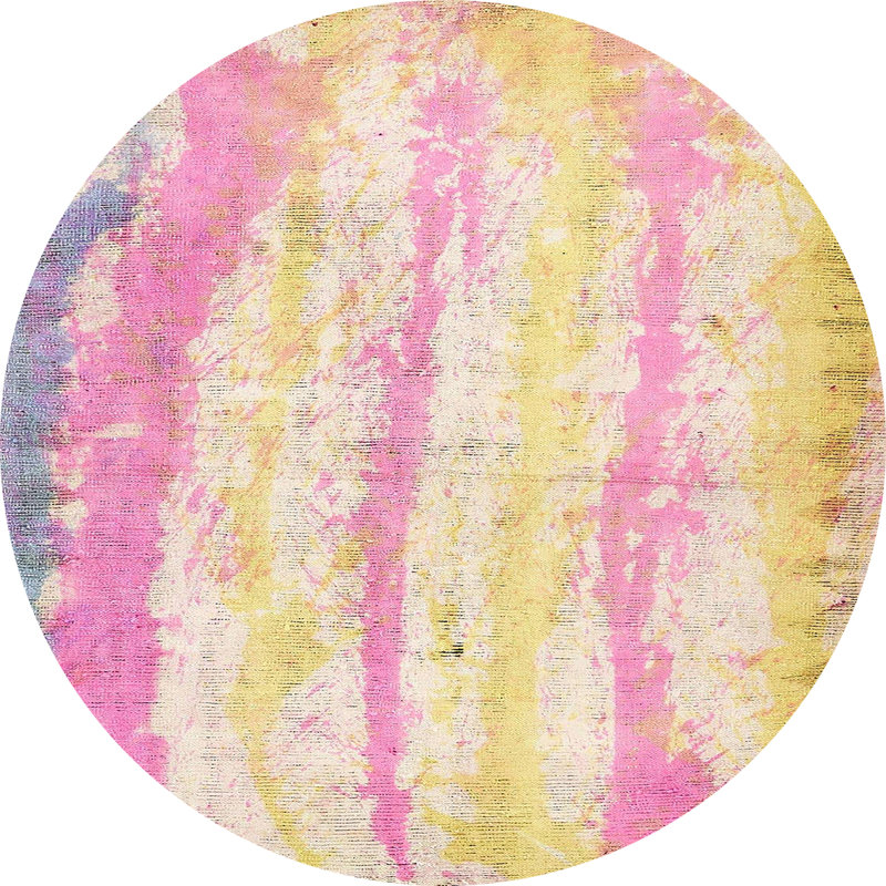 Tapis abstrait moderne 5602, Rond 7 pi