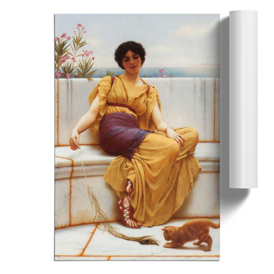 Idleness by John William Godward - Frameless Print