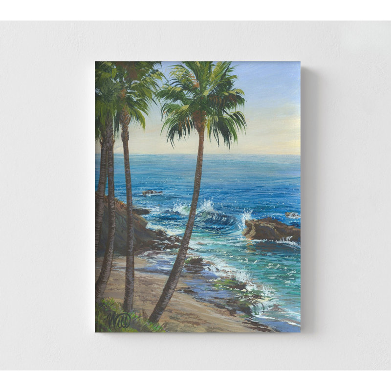 «Table Rock Palms Laguna» par William Thompson, affiche de Table Rock Beach, cadeau pour surfeur, cadeau nautique pour lui, décor de maison de plage apaisante