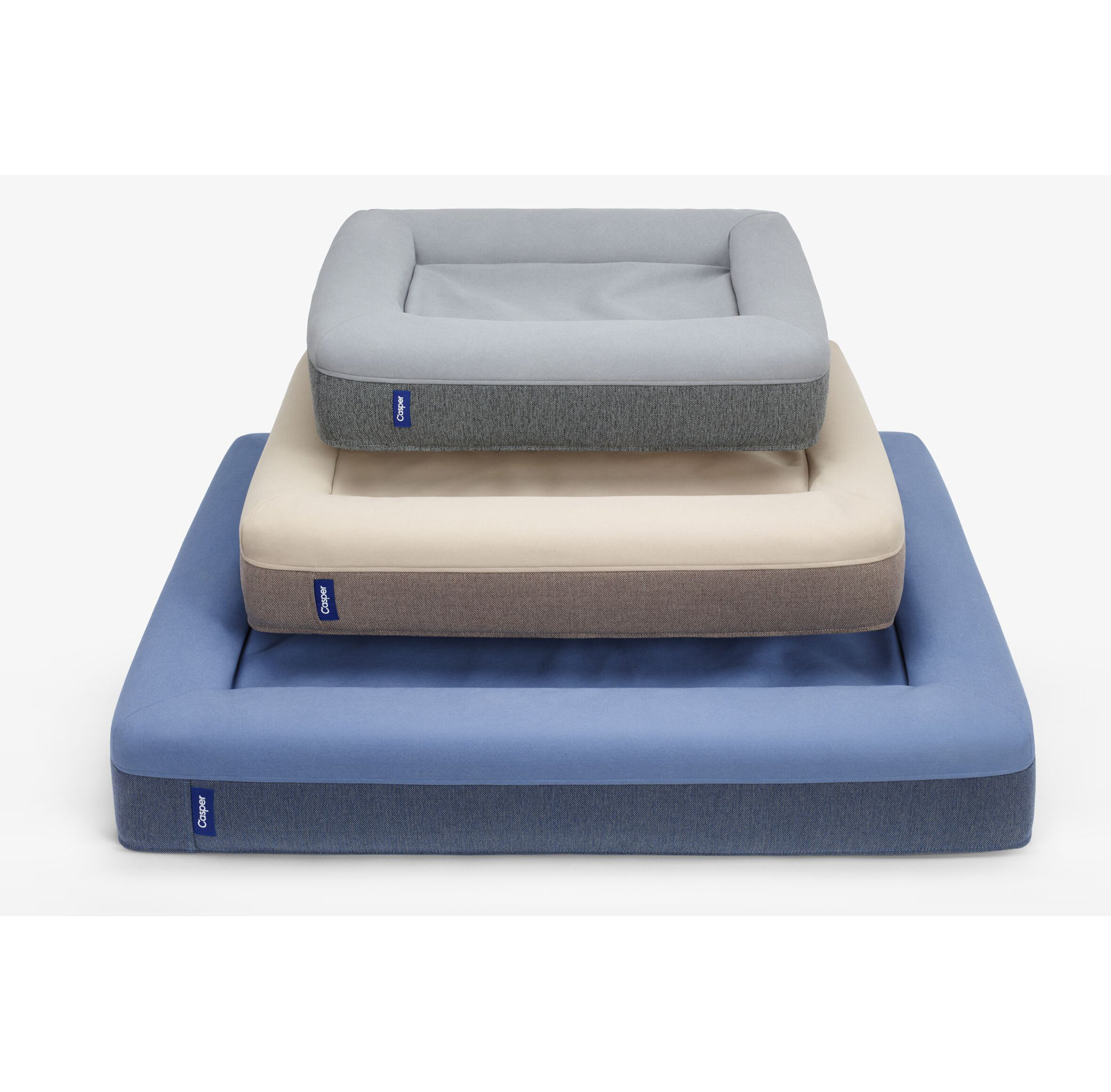 The Casper Dog Bed, Small (26" W x 19"D x 6" H), Blue