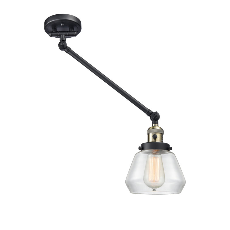 Rivka Plug-in Swing Arm Sconce, Bulb Not Included, Clear
