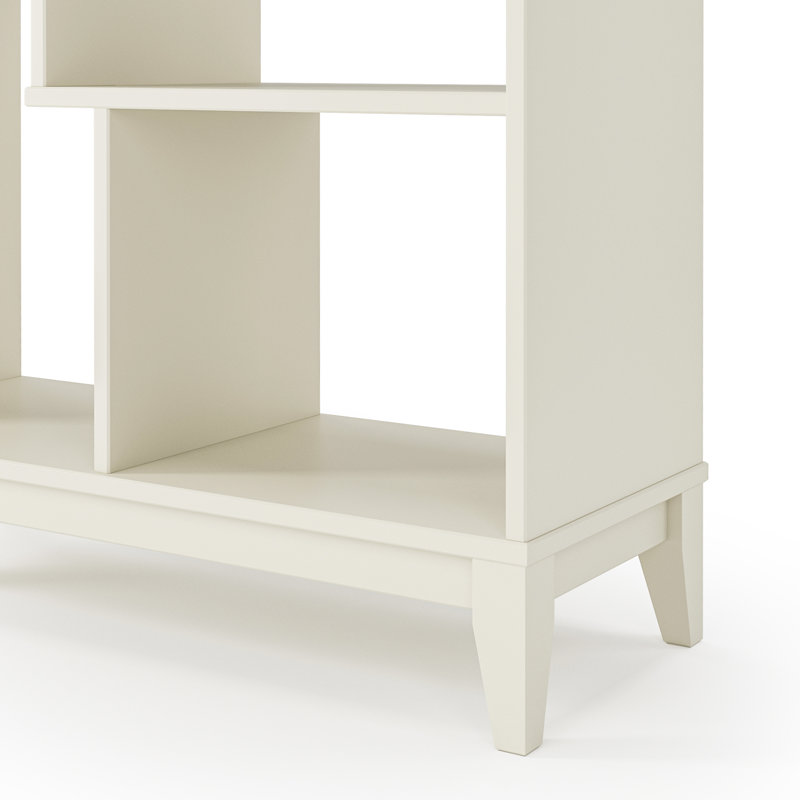 Bibliothèque en bois massif Geometrix, Cream