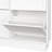 Modern Elegant Narrow Tipping Bucket Shoe Cabinet With 6 Flip Drawers, Space Saving Design, Cream Style Entryway Organizer With Adjustable Shelf, Free-Standing Shoe Rack With 3 Silvery Hooks, White-1550048906
