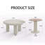 Ensemble de tables basses circulaires beige crème