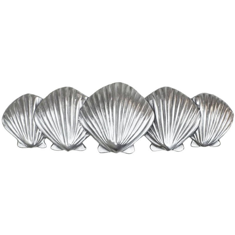Sea Shell 3" Center to Center Pull, Brushed Nickel