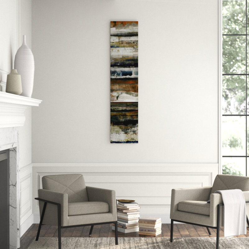 Primitive Textures I Print by James McAllen, Glass Coat, 66" H x 15" W