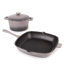 Batterie de cuisine en fonte 3 pièces BergHOFF Neo, poêle gril et cocotte ronde
