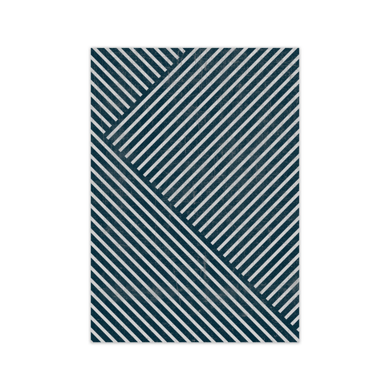 Navy Blue Abstract A - Print, Unframed, 42cm H x 29.7cm W x 4cm D