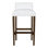 Gin Fizz Upholstered Stool with Solid Wood Frame