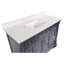 Ensemble de meuble-lavabo simple 48 po avec armoire gris marine et comptoir en marbre d'ingénierie-789030484-680137444
