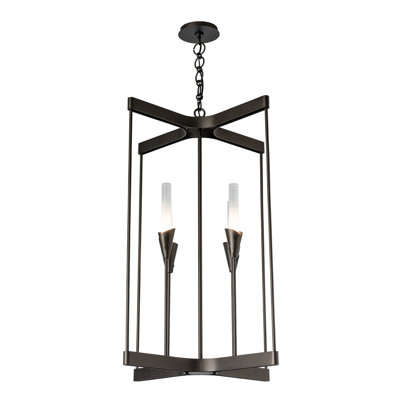 Lustre rectangulaire à 4 lumières à intensité variable Lilium
