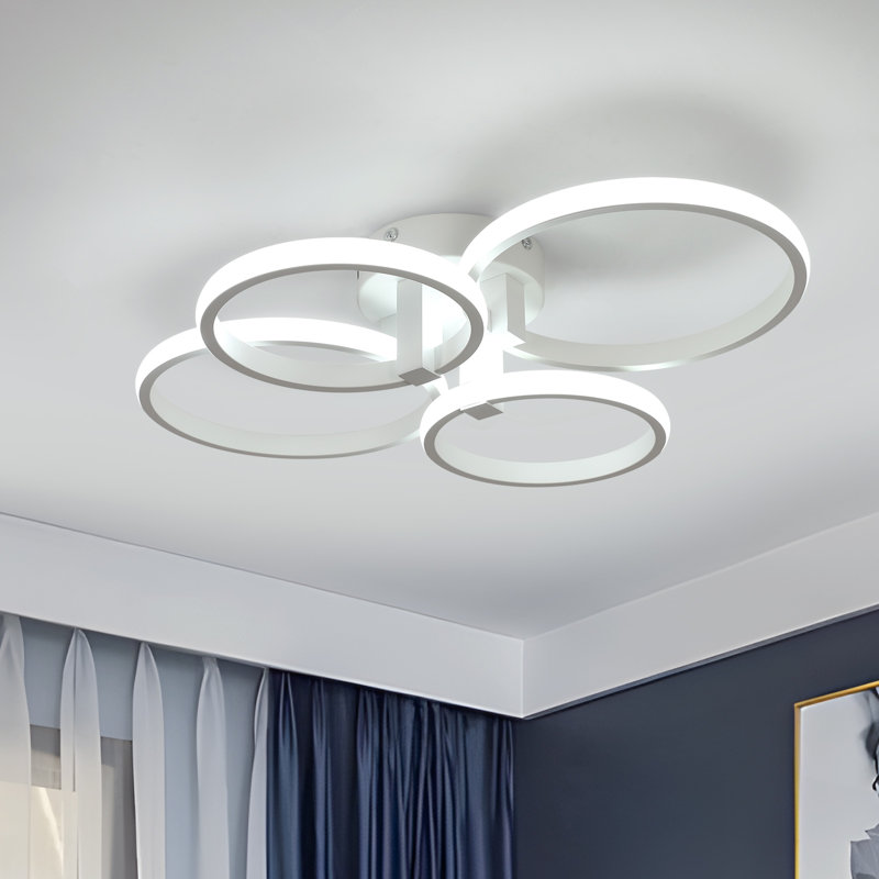 Daizjah 4-Light LED Flush Mount Ceiling Light